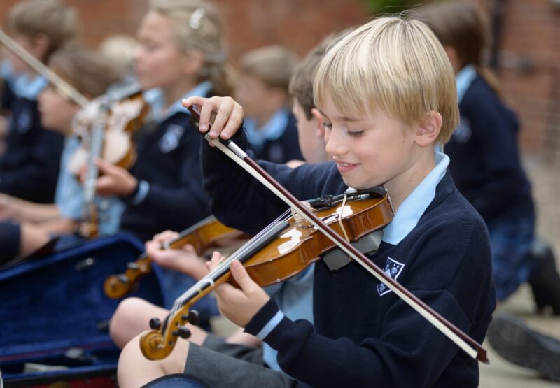 Great response to Prep School instrumental trials as pupils try out a range of classical instruments to begin ‘lifelong journey’ with music
