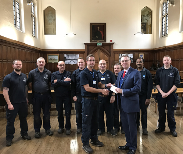 Simon Hart receives award for 25 Years’ service
