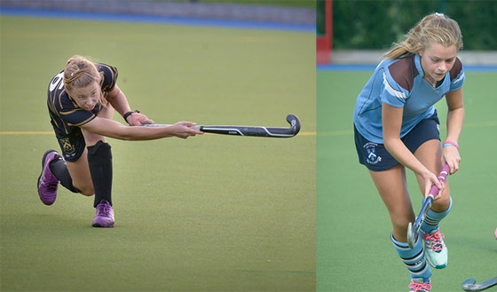 Abby and Molly represent England Hockey