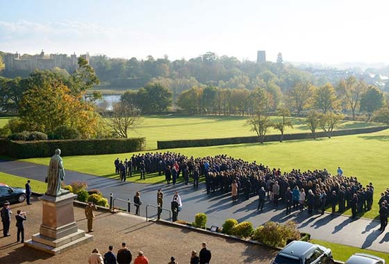 Framlingham College falls silent to mark Armistice Day