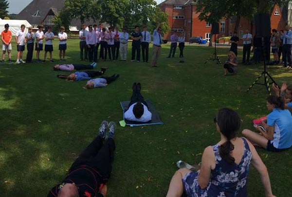 ‘Painful suspense’ as staff and pupils take on ‘Bring Sally Up’ Challenge!
