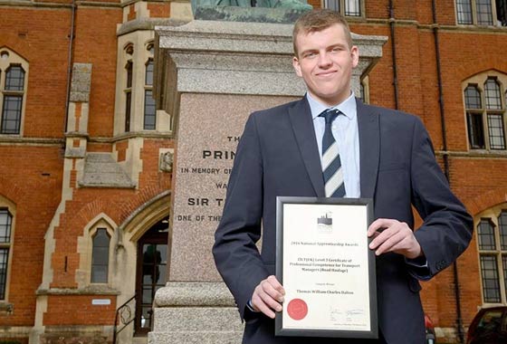 Framlingham’s Tom Dalton wins achievement award