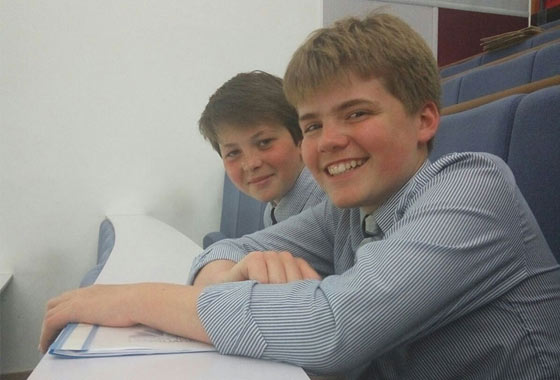 Rufus and Will represent Framlingham in ‘Translation Bee’ competition