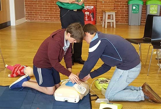 Framlingham College pupils complete first aid course