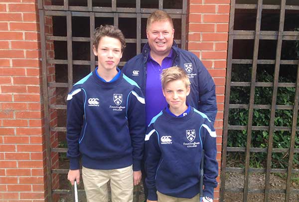 George Jackson and Theo Wild compete at the IAPS Golf Championships