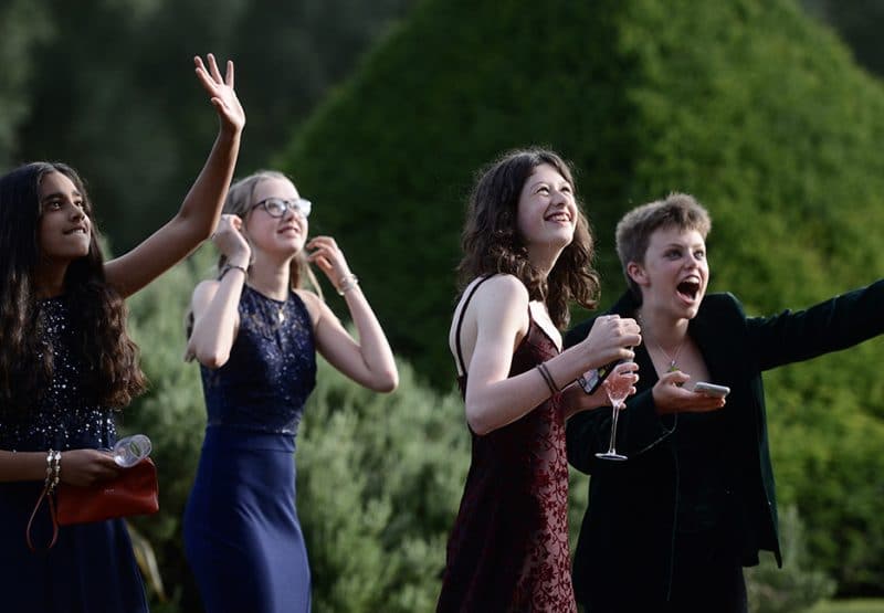 Prep school Leavers’ Dinner: Year 8s enjoy dinner together to mark the end of their time at the Prep school