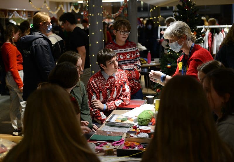 Charities and Entertainment Committees combine to put on bustling Christmas Fayre full of joy
