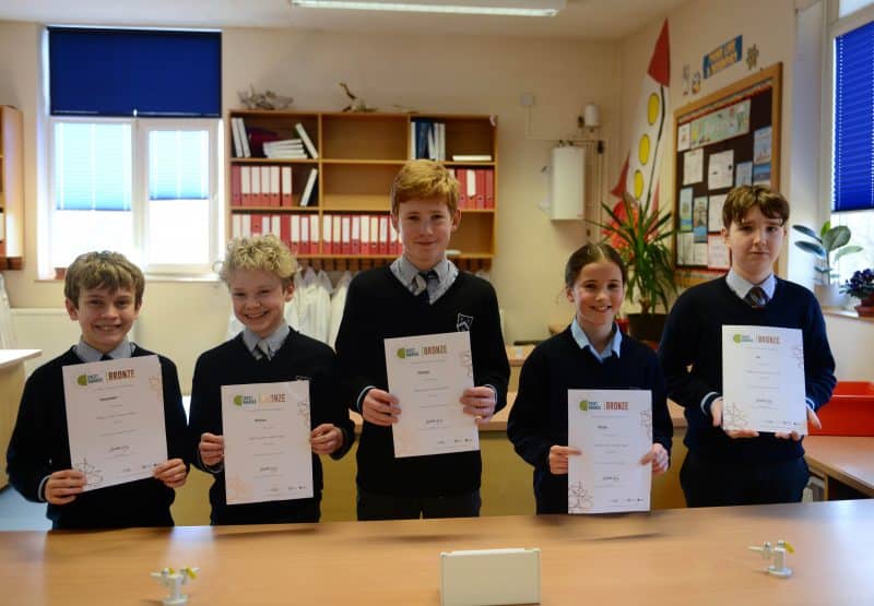 Prep School pupils test science skills to gain CREST Award