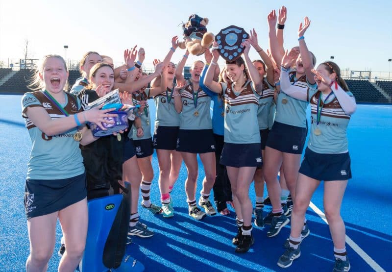 U19 XI girl’s hockey team win 2023 Independent Schools Hockey Cup Championship