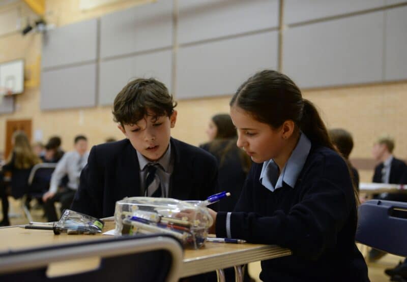 Prep and Senior pupils team up to take part in annual Maths Team Challenge