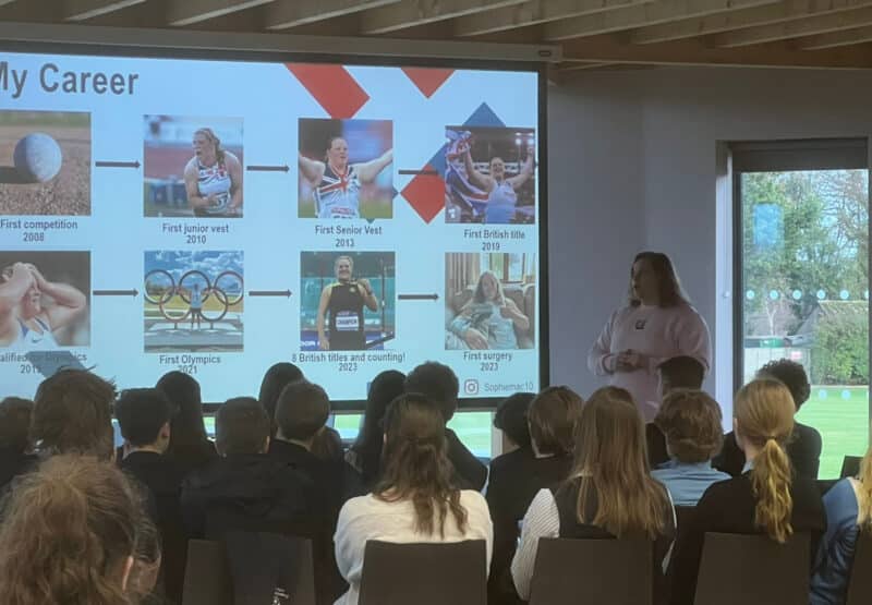 Team GB Olympian Sophie McKinna hosts motivational sports lecture on preparing for life’s big events